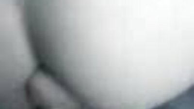 நீண்ட கூந்தல் கருங்காலி அன்பே கொல்லைப்புறத்தில் ஒரு பெரிய வெள்ளை டிக் சவாரி செய்கிறது